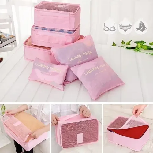 Promoção kit Organizador de Malas com 6 peças