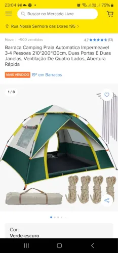 Barraca Camping/Praia Automática