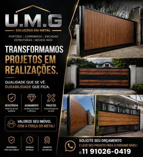Transforme a entrada da sua casa com um Portão Moderno de Alto Padrão feito sob medida!