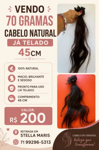 Vendo cabelo humano