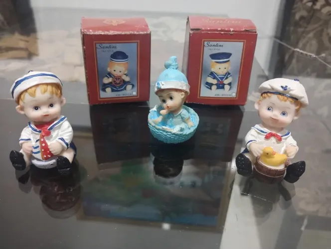 Bebê de resina lote com 3