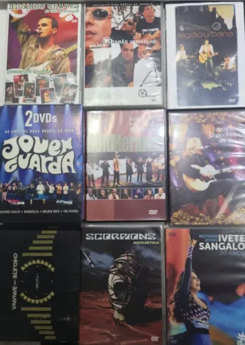 DVDs Musicais Nacionais Vol. 1 - Raríssimos - Originais - de colecionador