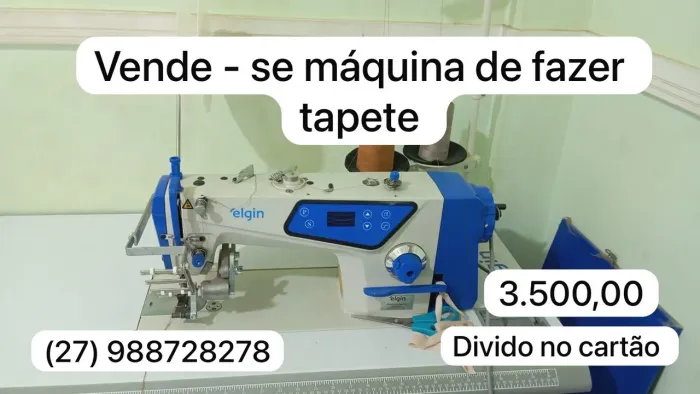 Máquina de Costurar Tapetes