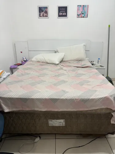 Cama box casal + colchão 