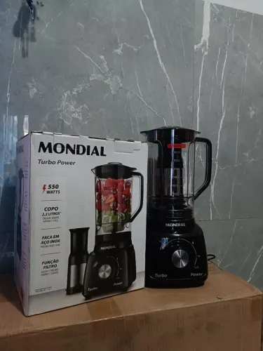 Liquidificador Mondial Turbo Power NOVO