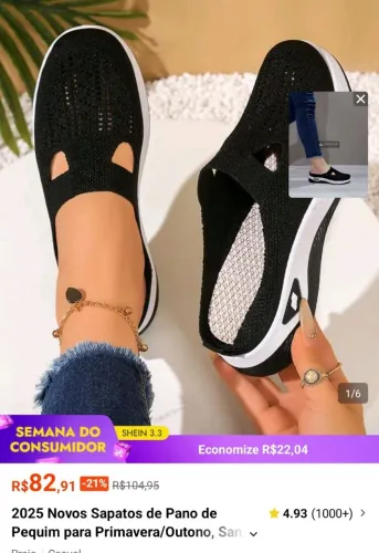 Sapatenis confortável 