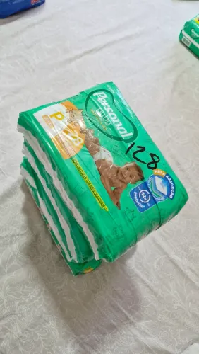 128 Undades de Fralda Personal Baby Protect & Sec tamanho P até 6kg