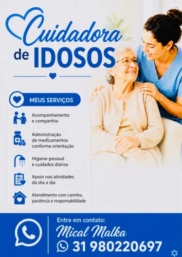 Cuidadora de Idoso Apenaa 139 o plantão 