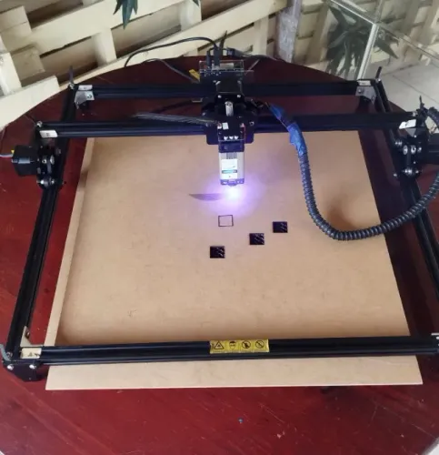 CNC Laser- corte e gravação(completa com notebook e lightburn vitalício)