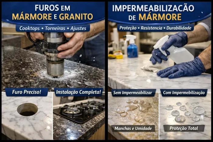 Técnico em instalações e manutenções de mármores e granitos