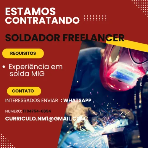 CONTRATA-SE SOLDADOR MIG - ZONA NORTE