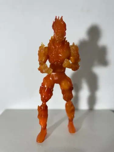 Boneco Action figure Tocha humana quarteto Fantástico Translúcido Marvel Icons 30 cm