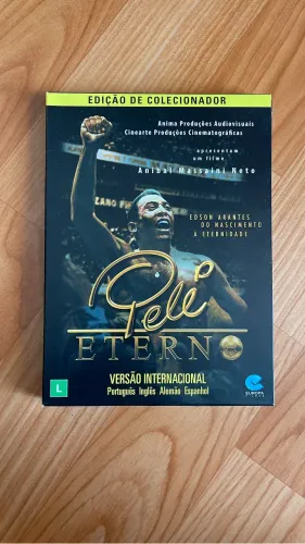 DVD PELÉ ETERNO EDIÇÃO DE COLECIONADOR com livro de fotos