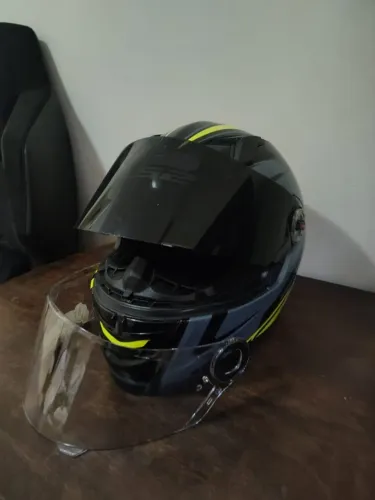 Capacete LS2 FF358 Tamanho 58 + Viseira Fumê e Cristal Original