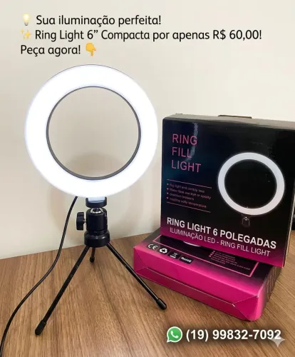 Ring light 6 polegadas
