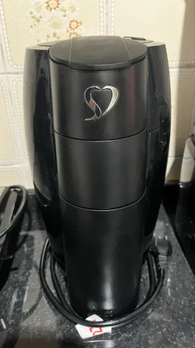 Cafeteira lov 3 corações preta