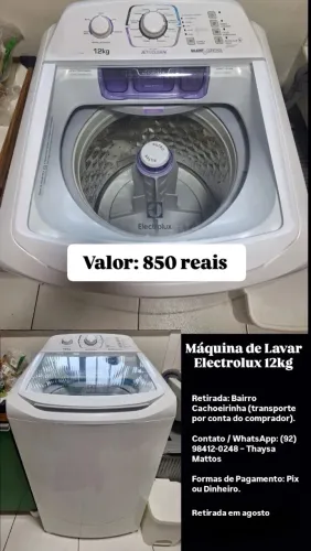 Máquina de lavar Electrolux 12kg