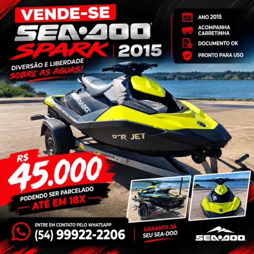 Jet ski seadoo spark 90hp 2015