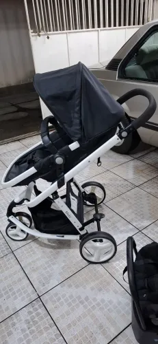 Carrinho Safty 1st como novo, pouco usado, completo com Moisés e bebê conforto