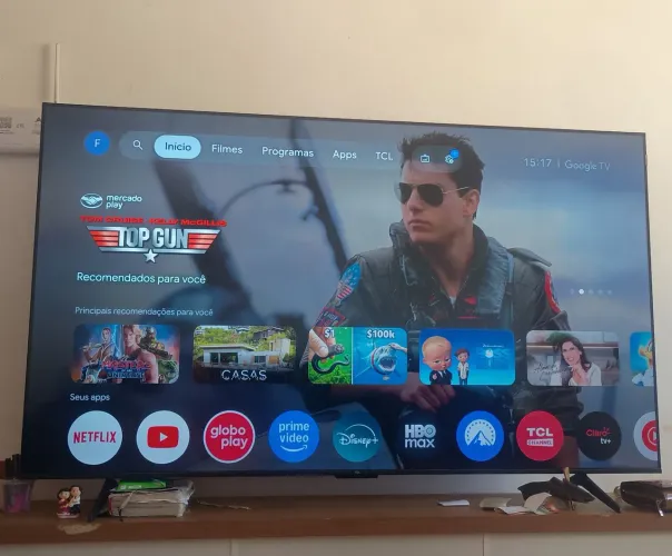 Vende-se TV smart 75 polegadas com Alexa.