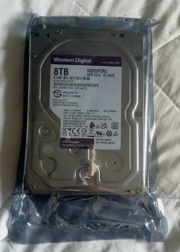 HD Western Digital Purple 8TB e 2TB