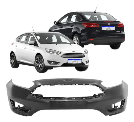 Parachoque Dianteiro Ford Focus 2016 2017 2018 2019 Novo - Preto