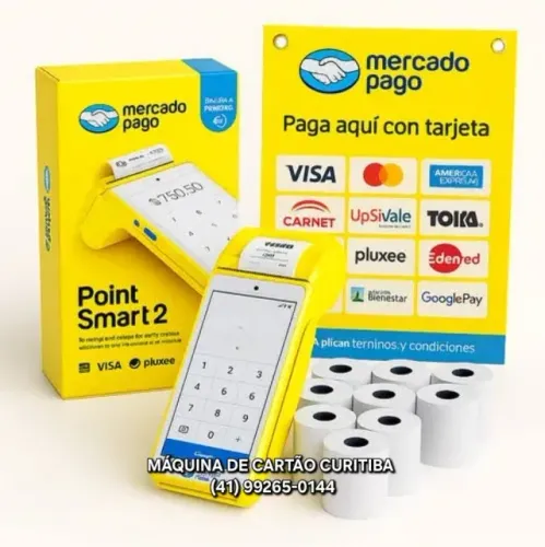 Maquina de Cartão Point Smart Loja Oficial Mercado Pago - Pronta Entrega em Curitiba