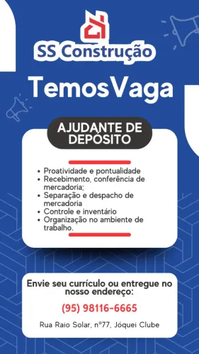 Ajudante de Déposito