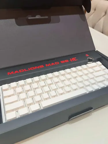 Kit teclado Magnético MadLions 68he 75% e mouse delux m900!