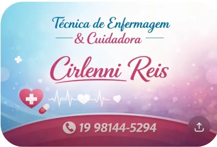 Técnico de Enfermagem/cuidadora de crianças e idosos.