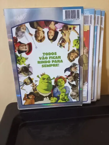 Coleção do filme Shrek com filme Shrek 1, Shrek 2 e o terceiro