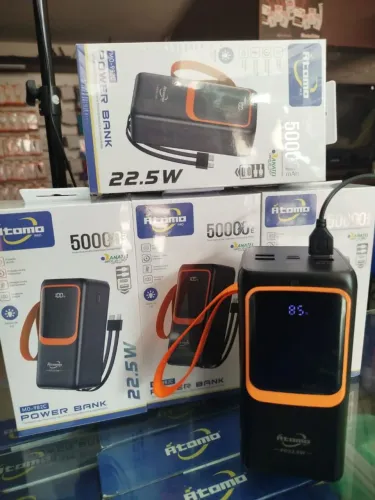 Carregador portátil 50.000 mAh com carregamento rápido de 22.5W? <br>R$ 110,00