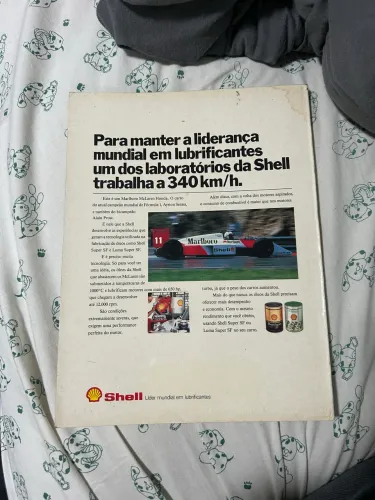Livro de colecionador Fórmula 1 de 89/90