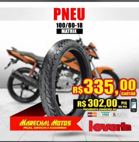 Pneu 100/80-18 levorin 