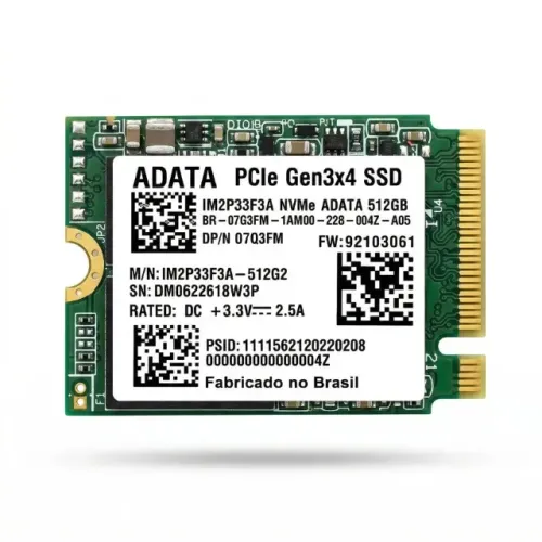 Ssd Adata Nvme 512gb Pcie Gen3x4 M.2 Im2p33f3a