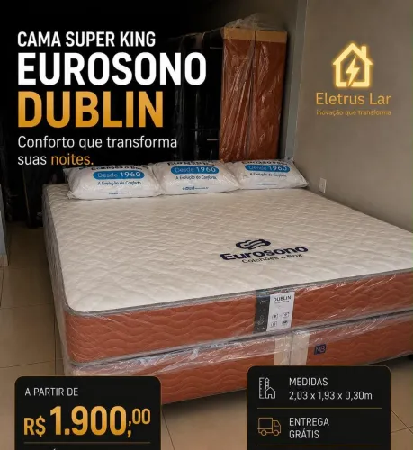 Cama Super King Molas ensacadas nova