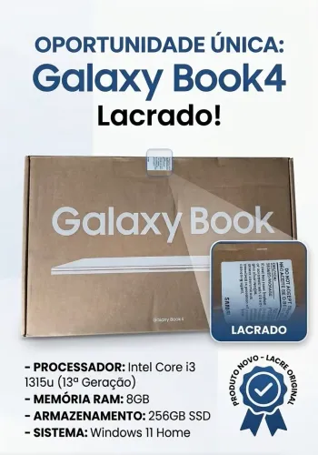 Galaxy book 4 (Lacrado)