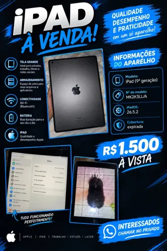 iPad 99%de saúde da bateria original