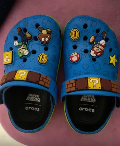 Crocks super Mario x Clog blue (novo)
