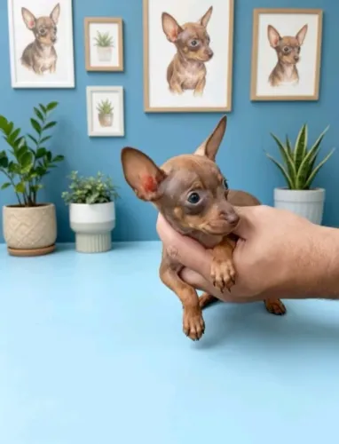Pinscher companheiro e brincalhão