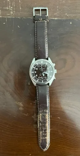 Relógio de couro Marrom Seiko lindo! Usado em Ótimo estado. Couro.