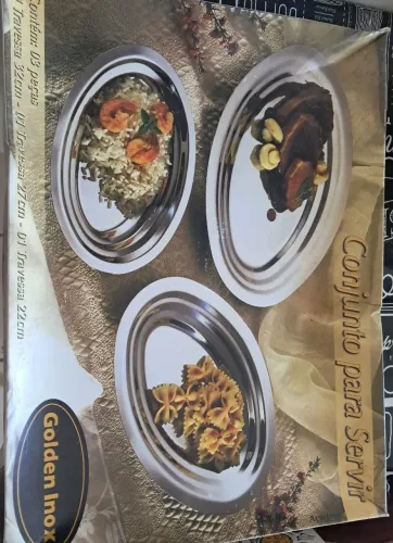 Conjunto para servir - Golden Inox