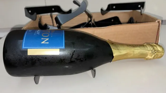 Suporte metálico para garrafas vinho, champagne - novos