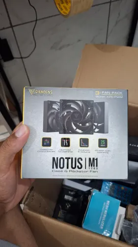 Kit de 3 ventoinhas (fans) Gamdias Notus M1-1203 de 120mm