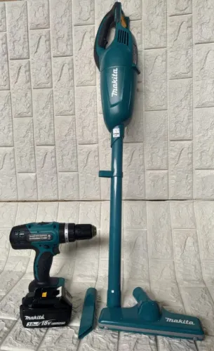 Kit Makita - Aspirador de Pó + Parafusadeira 18V-Profissional