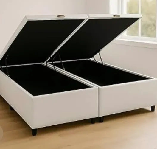 Cama Super King baú Ortobom novíssima 2,10 x 2,00