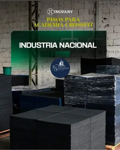 Piso de Borracha Placa 1mX1m Academia