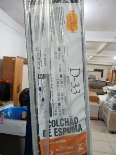 Colchão casal 100% espuma D33