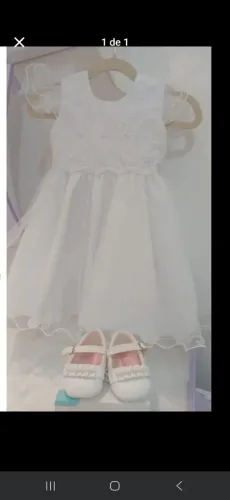 Vestido de batizado bebe 