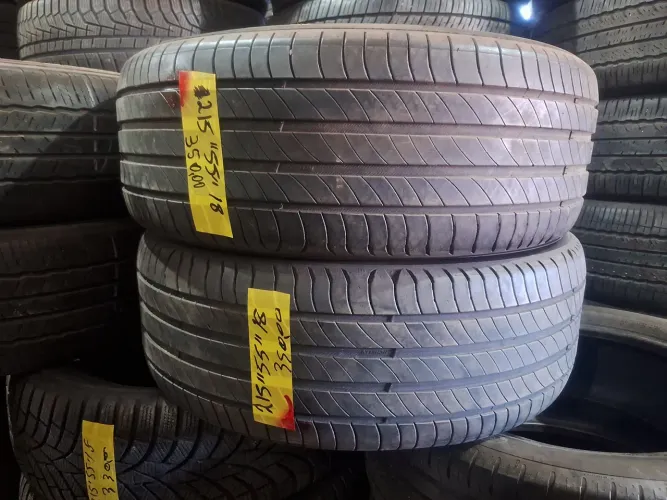 2 pneus Michelin 215/55/18 seminovos